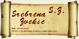 Srebrena Zvekić vizit kartica